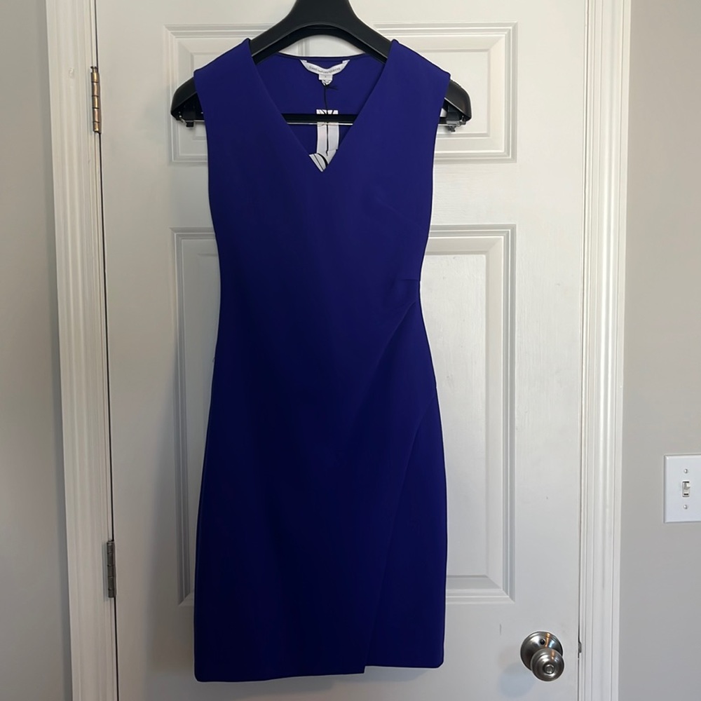 DVF purple shift dress, size 2 - never been worn.